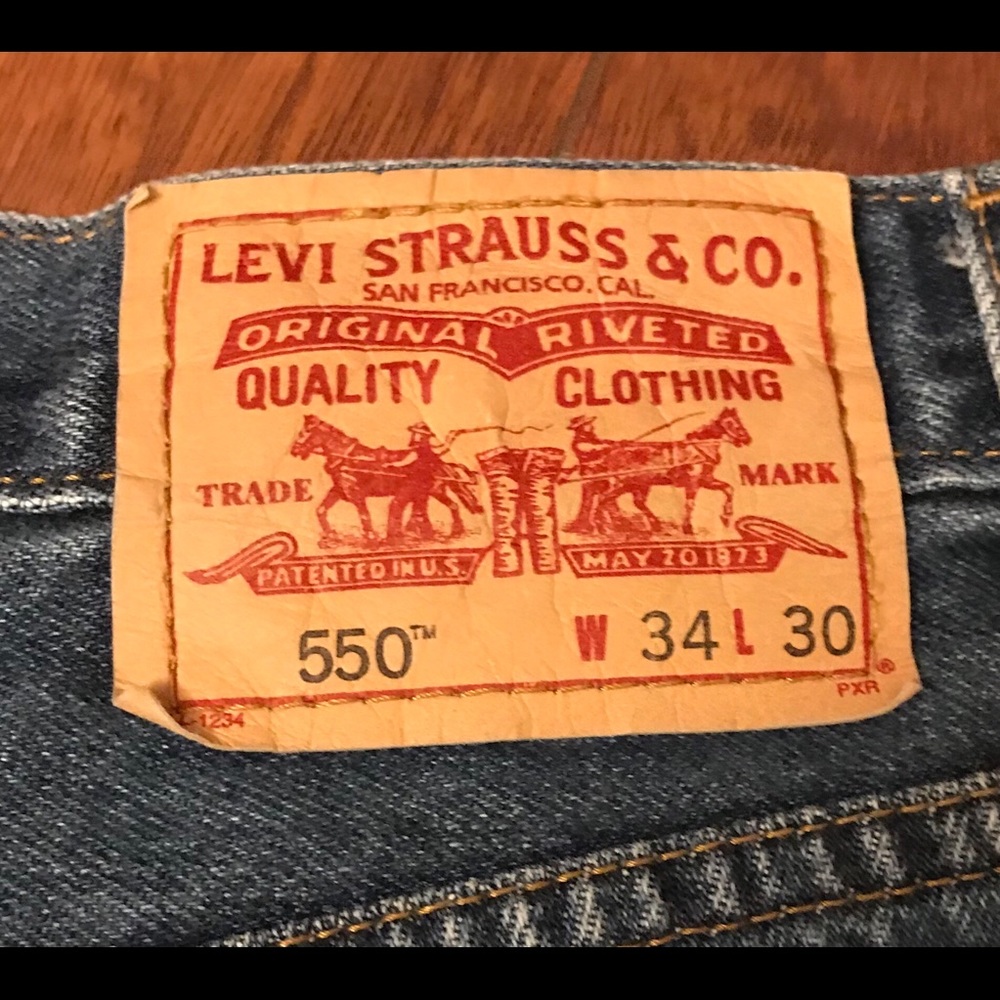 Levi’s 550 Relaxed Fit Men’s dark denim Jeans - Picture 12 of 16